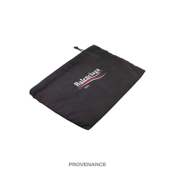 🔴 Balenciaga Campaign Logo Zip Clutch Bag - Black - Picture 3 of 9